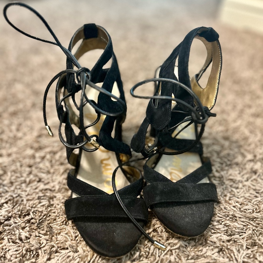 Sam Edelman Suede Black Heel